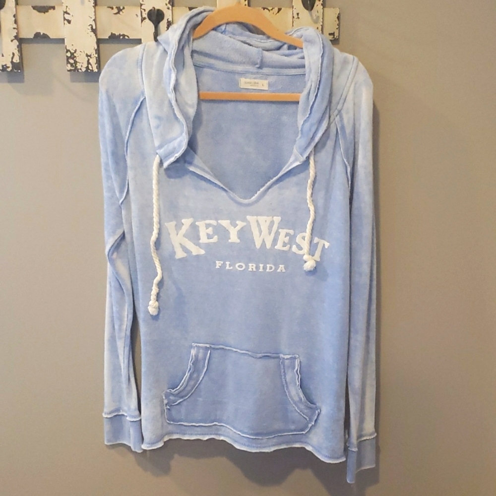 Ocean Drive Key West Florida Super Soft Hoodie - Size L